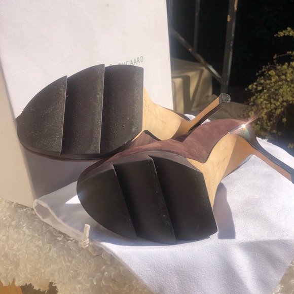 Camilla Skovgaard Pumps with "Saw" Platform, Metal Effect Heels. US 7, Euro 37. - Picture 8 of 14